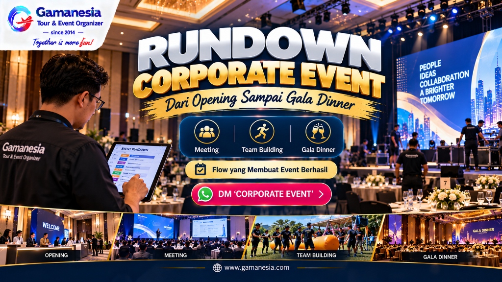 Rundown Corporate Event 2026: Cara Membuat Susunan Acara yang Profesional dan Tidak Membosankan