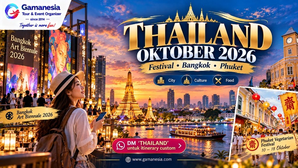Thailand Oktober 2026: 7 Alasan Bulan Ini Menarik + Festival, Bangkok, Phuket & Tips Liburan